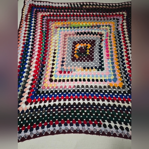 Colorful Crochet Blanket - Picture 2 of 4